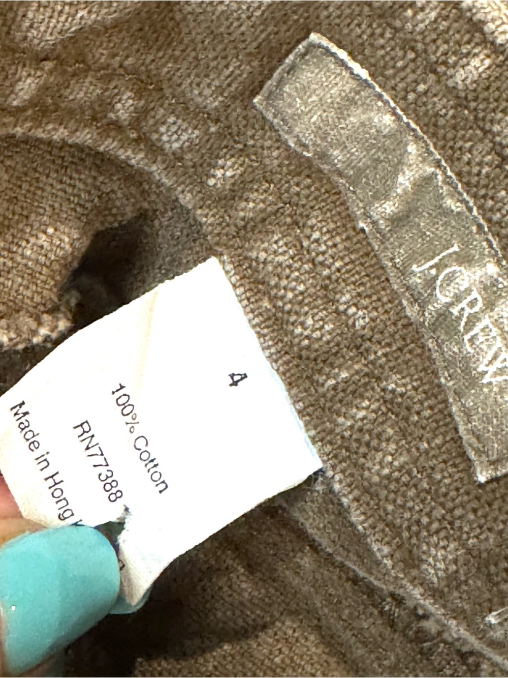 J. Crew Olive Green High-Waist Midi Skirt with Front Slit - Picture 4 of 7